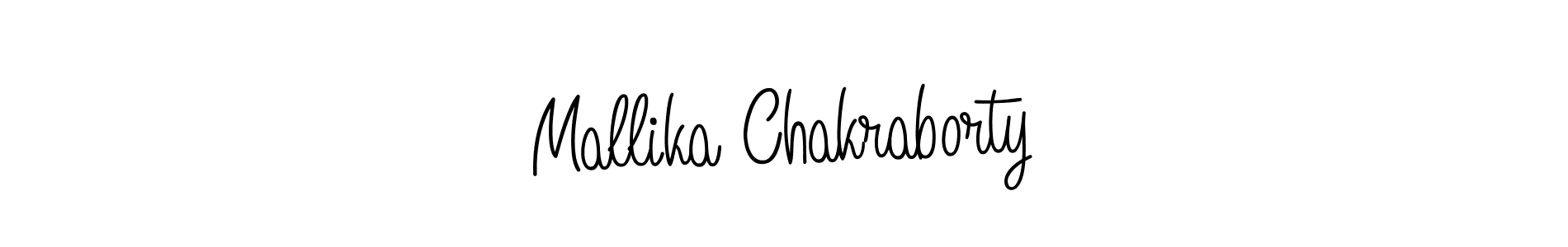 How to make Mallika Chakraborty signature? Angelique-Rose-font-FFP is a professional autograph style. Create handwritten signature for Mallika Chakraborty name. Mallika Chakraborty signature style 5 images and pictures png