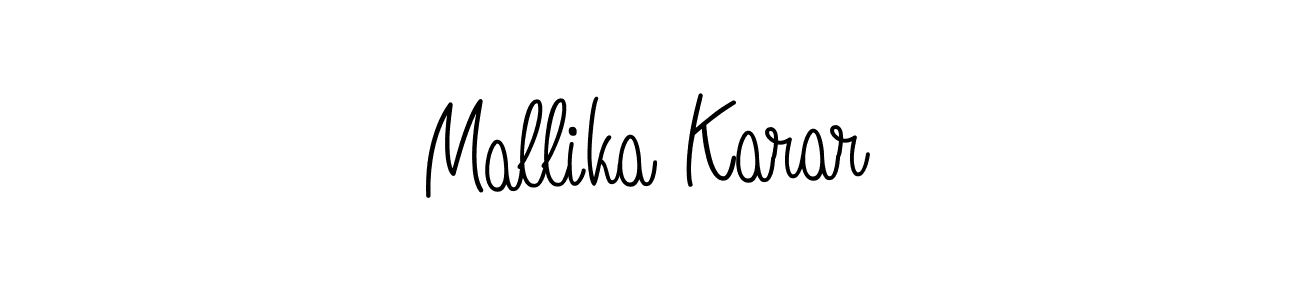 Angelique-Rose-font-FFP is a professional signature style that is perfect for those who want to add a touch of class to their signature. It is also a great choice for those who want to make their signature more unique. Get Mallika Karar name to fancy signature for free. Mallika Karar signature style 5 images and pictures png