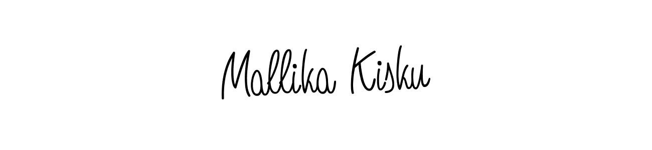 The best way (Angelique-Rose-font-FFP) to make a short signature is to pick only two or three words in your name. The name Mallika Kisku include a total of six letters. For converting this name. Mallika Kisku signature style 5 images and pictures png