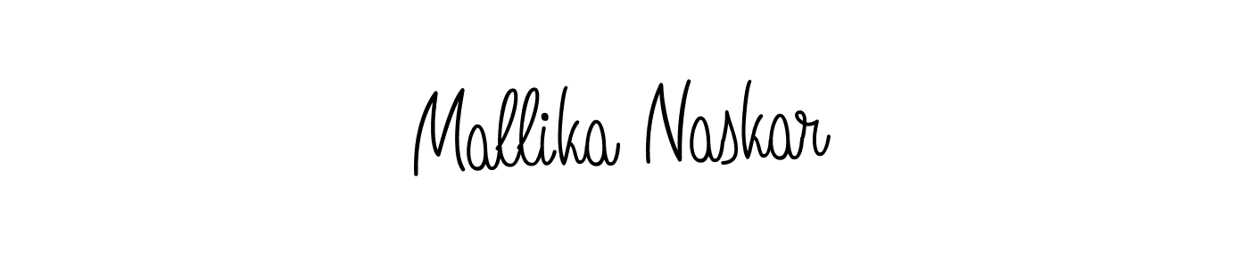 How to make Mallika Naskar signature? Angelique-Rose-font-FFP is a professional autograph style. Create handwritten signature for Mallika Naskar name. Mallika Naskar signature style 5 images and pictures png