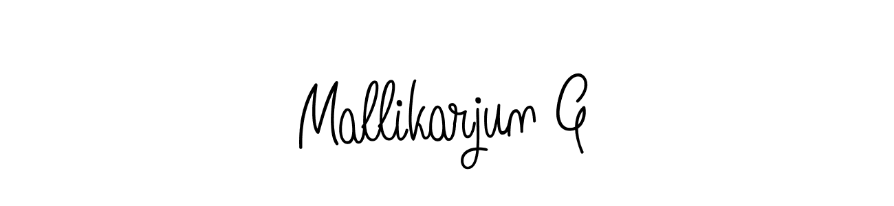 Make a beautiful signature design for name Mallikarjun G. With this signature (Angelique-Rose-font-FFP) style, you can create a handwritten signature for free. Mallikarjun G signature style 5 images and pictures png