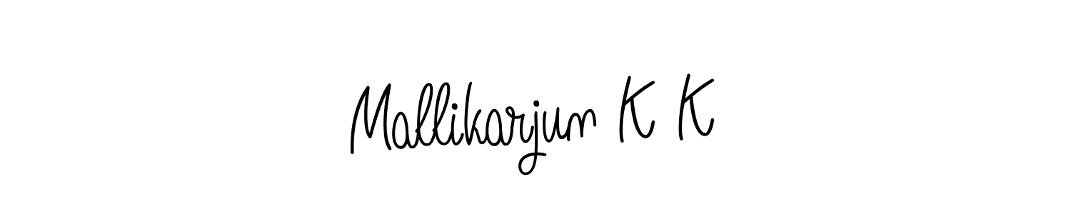 Angelique-Rose-font-FFP is a professional signature style that is perfect for those who want to add a touch of class to their signature. It is also a great choice for those who want to make their signature more unique. Get Mallikarjun K K name to fancy signature for free. Mallikarjun K K signature style 5 images and pictures png