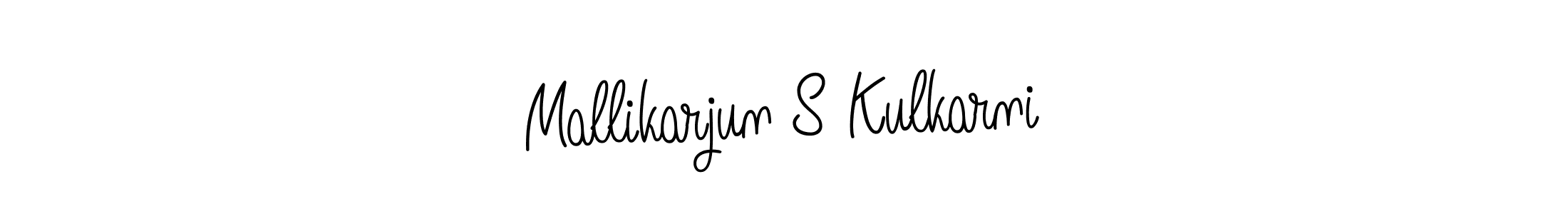 Make a beautiful signature design for name Mallikarjun S Kulkarni. With this signature (Angelique-Rose-font-FFP) style, you can create a handwritten signature for free. Mallikarjun S Kulkarni signature style 5 images and pictures png