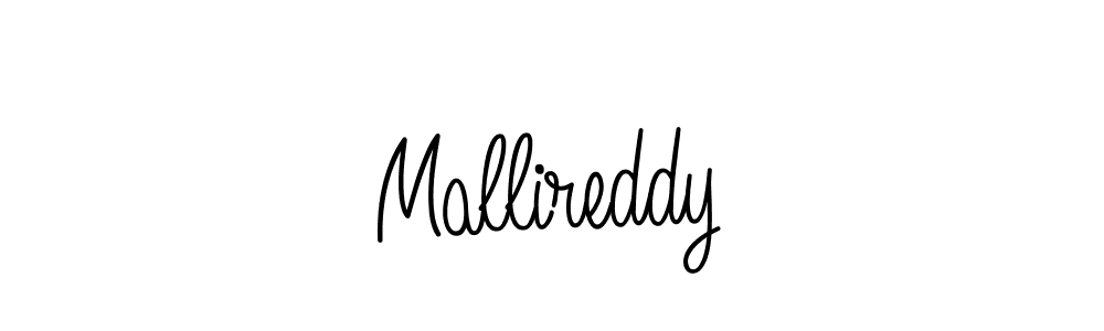 How to make Mallireddy signature? Angelique-Rose-font-FFP is a professional autograph style. Create handwritten signature for Mallireddy name. Mallireddy signature style 5 images and pictures png