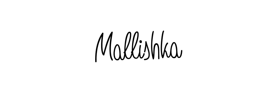 Also we have Mallishka name is the best signature style. Create professional handwritten signature collection using Angelique-Rose-font-FFP autograph style. Mallishka signature style 5 images and pictures png