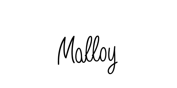 You should practise on your own different ways (Angelique-Rose-font-FFP) to write your name (Malloy) in signature. don't let someone else do it for you. Malloy signature style 5 images and pictures png