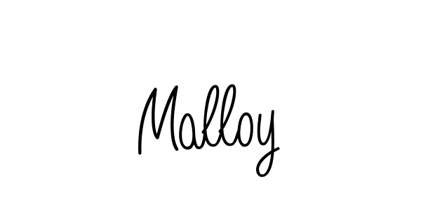 You should practise on your own different ways (Angelique-Rose-font-FFP) to write your name (Malloy) in signature. don't let someone else do it for you. Malloy signature style 5 images and pictures png