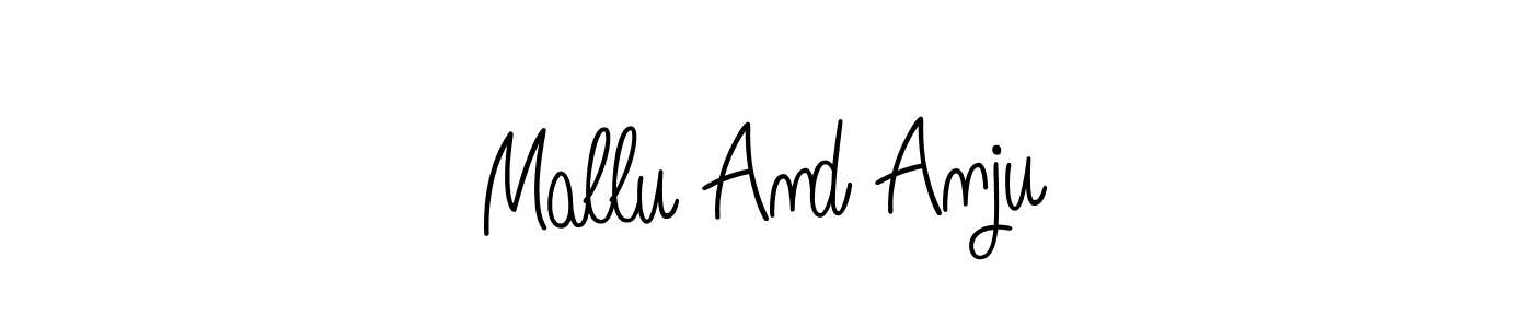 Here are the top 10 professional signature styles for the name Mallu And Anju. These are the best autograph styles you can use for your name. Mallu And Anju signature style 5 images and pictures png