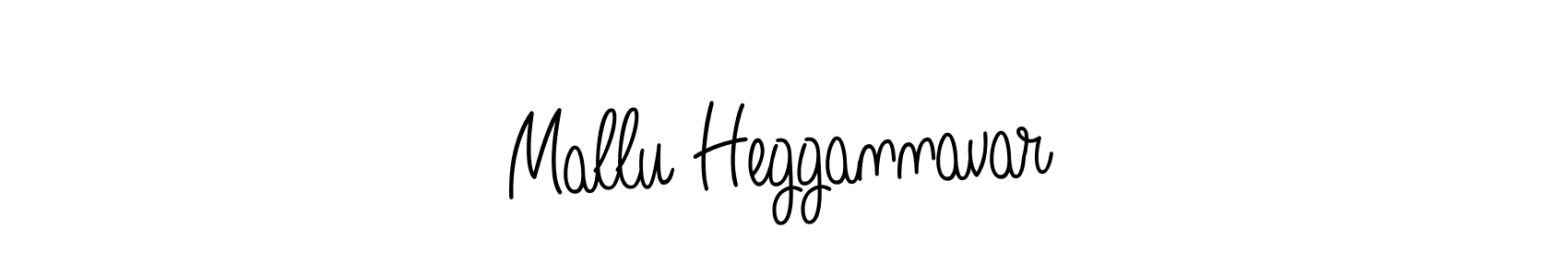 Make a beautiful signature design for name Mallu Heggannavar. With this signature (Angelique-Rose-font-FFP) style, you can create a handwritten signature for free. Mallu Heggannavar signature style 5 images and pictures png