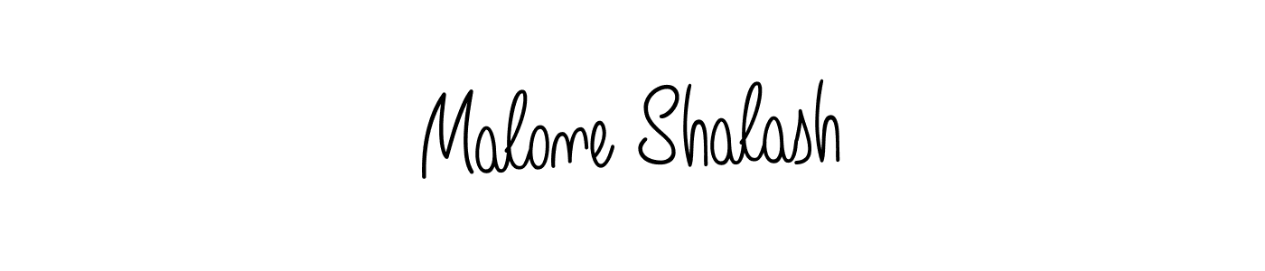 It looks lik you need a new signature style for name Malone Shalash. Design unique handwritten (Angelique-Rose-font-FFP) signature with our free signature maker in just a few clicks. Malone Shalash signature style 5 images and pictures png