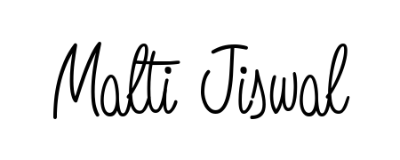 Try this chic Malti Jiswal handwritten sign style. Using Angelique-Rose-font-FFP font elements, it gives your name a sleek, memorable identity. Malti Jiswal signature style 5 images and pictures png
