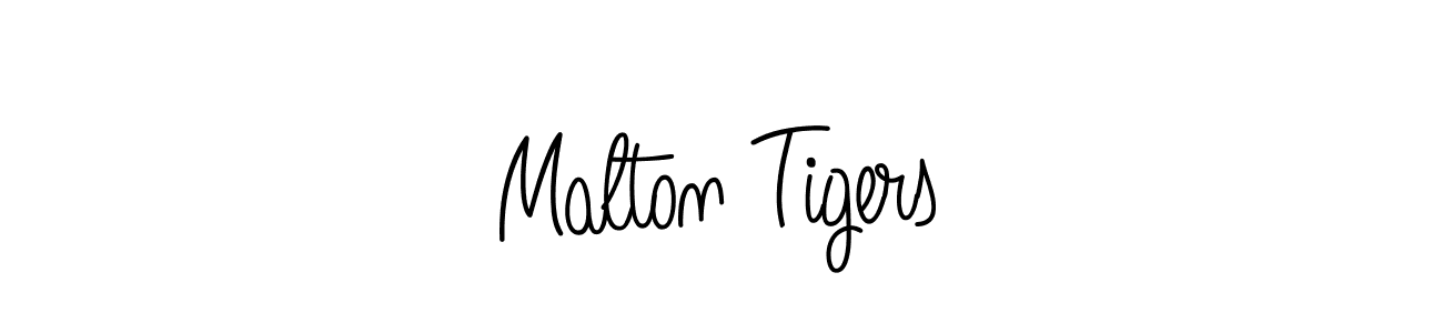 The best way (Angelique-Rose-font-FFP) to make a short signature is to pick only two or three words in your name. The name Malton Tigers include a total of six letters. For converting this name. Malton Tigers signature style 5 images and pictures png