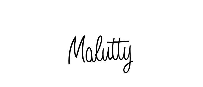 if you are searching for the best signature style for your name Malutty. so please give up your signature search. here we have designed multiple signature styles  using Angelique-Rose-font-FFP. Malutty signature style 5 images and pictures png