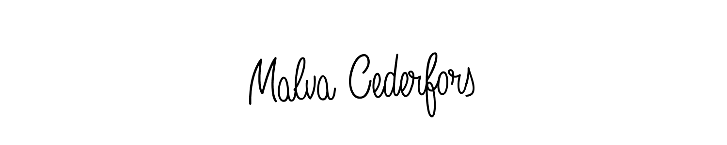 Also we have Malva Cederfors name is the best signature style. Create professional handwritten signature collection using Angelique-Rose-font-FFP autograph style. Malva Cederfors signature style 5 images and pictures png