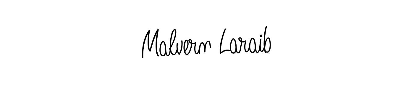 How to make Malvern Laraib signature? Angelique-Rose-font-FFP is a professional autograph style. Create handwritten signature for Malvern Laraib name. Malvern Laraib signature style 5 images and pictures png