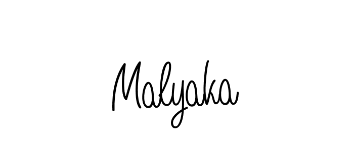 How to make Malyaka signature? Angelique-Rose-font-FFP is a professional autograph style. Create handwritten signature for Malyaka name. Malyaka signature style 5 images and pictures png