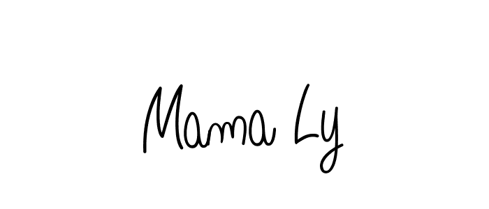 How to Draw Mama Ly signature style? Angelique-Rose-font-FFP is a latest design signature styles for name Mama Ly. Mama Ly signature style 5 images and pictures png