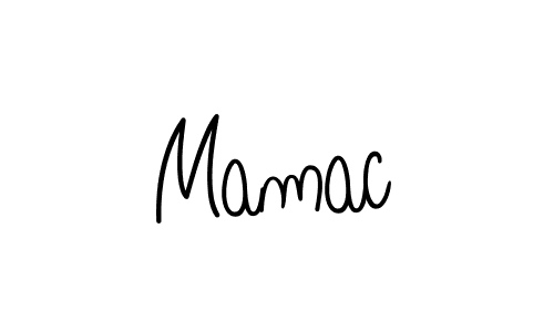 Use a signature maker to create a handwritten signature online. With this signature software, you can design (Angelique-Rose-font-FFP) your own signature for name Mamac. Mamac signature style 5 images and pictures png