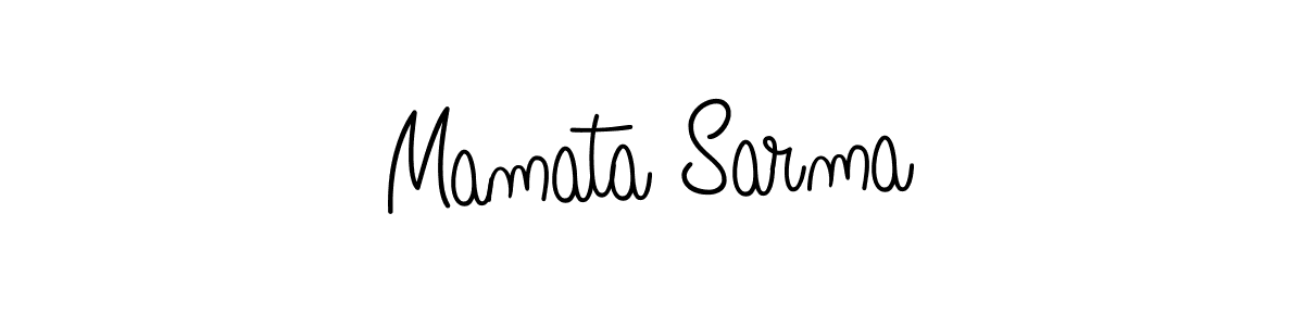 How to make Mamata Sarma name signature. Use Angelique-Rose-font-FFP style for creating short signs online. This is the latest handwritten sign. Mamata Sarma signature style 5 images and pictures png