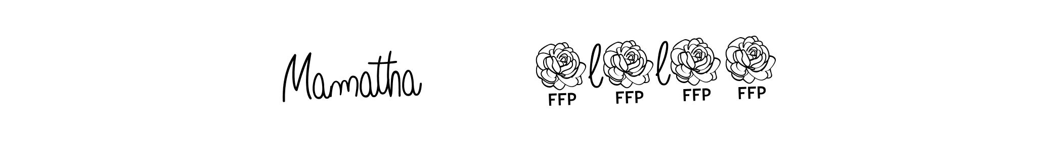 Similarly Angelique-Rose-font-FFP is the best handwritten signature design. Signature creator online .You can use it as an online autograph creator for name Mamatha        4l3l24. Mamatha        4l3l24 signature style 5 images and pictures png