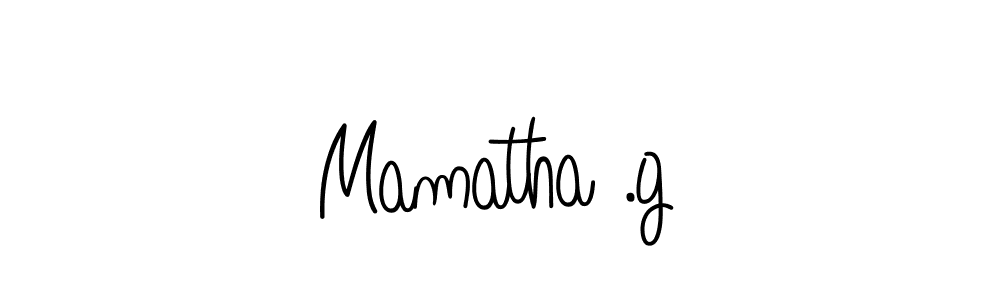 You should practise on your own different ways (Angelique-Rose-font-FFP) to write your name (Mamatha .g) in signature. don't let someone else do it for you. Mamatha .g signature style 5 images and pictures png