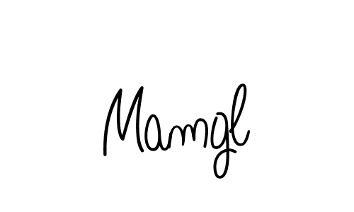 Create a beautiful signature design for name Mamgl. With this signature (Angelique-Rose-font-FFP) fonts, you can make a handwritten signature for free. Mamgl signature style 5 images and pictures png
