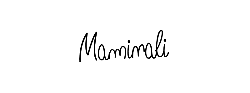 The best way (Angelique-Rose-font-FFP) to make a short signature is to pick only two or three words in your name. The name Maminali include a total of six letters. For converting this name. Maminali signature style 5 images and pictures png