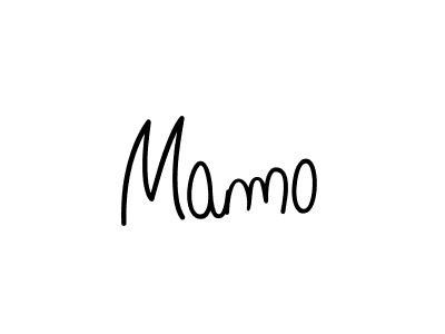 Create a beautiful signature design for name Mamo. With this signature (Angelique-Rose-font-FFP) fonts, you can make a handwritten signature for free. Mamo signature style 5 images and pictures png