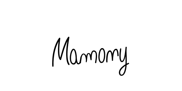 You should practise on your own different ways (Angelique-Rose-font-FFP) to write your name (Mamony) in signature. don't let someone else do it for you. Mamony signature style 5 images and pictures png