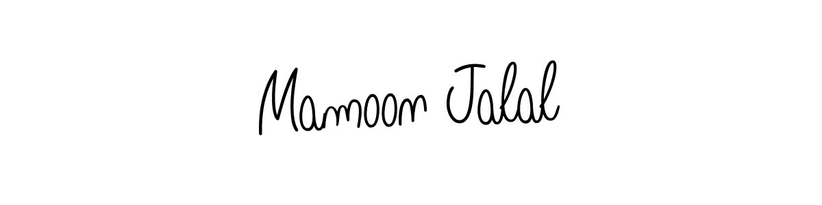 Angelique-Rose-font-FFP is a professional signature style that is perfect for those who want to add a touch of class to their signature. It is also a great choice for those who want to make their signature more unique. Get Mamoon Jalal name to fancy signature for free. Mamoon Jalal signature style 5 images and pictures png