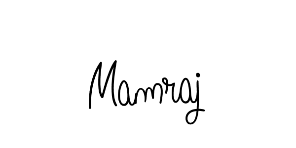 Make a beautiful signature design for name Mamraj. With this signature (Angelique-Rose-font-FFP) style, you can create a handwritten signature for free. Mamraj signature style 5 images and pictures png