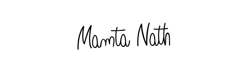 Use a signature maker to create a handwritten signature online. With this signature software, you can design (Angelique-Rose-font-FFP) your own signature for name Mamta Nath. Mamta Nath signature style 5 images and pictures png