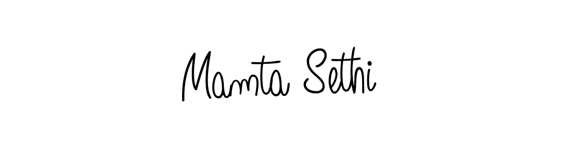 You should practise on your own different ways (Angelique-Rose-font-FFP) to write your name (Mamta Sethi) in signature. don't let someone else do it for you. Mamta Sethi signature style 5 images and pictures png