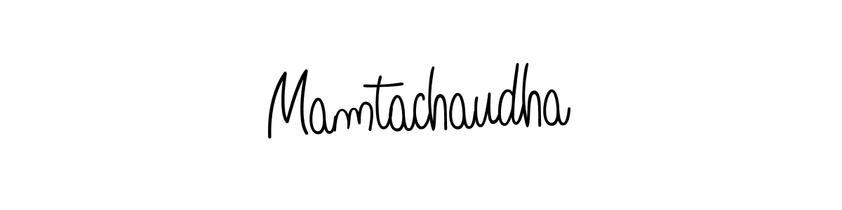 How to make Mamtachaudha name signature. Use Angelique-Rose-font-FFP style for creating short signs online. This is the latest handwritten sign. Mamtachaudha signature style 5 images and pictures png