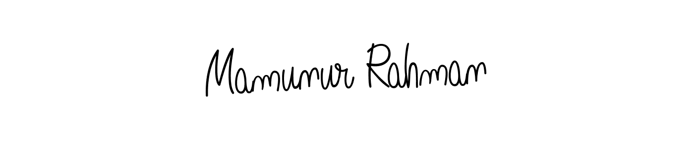Also we have Mamunur Rahman name is the best signature style. Create professional handwritten signature collection using Angelique-Rose-font-FFP autograph style. Mamunur Rahman signature style 5 images and pictures png