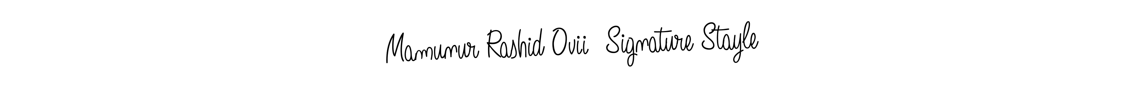 Use a signature maker to create a handwritten signature online. With this signature software, you can design (Angelique-Rose-font-FFP) your own signature for name Mamunur Rashid Ovii  Signature Stayle. Mamunur Rashid Ovii  Signature Stayle signature style 5 images and pictures png