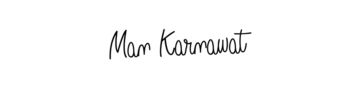 Man Karnawat stylish signature style. Best Handwritten Sign (Angelique-Rose-font-FFP) for my name. Handwritten Signature Collection Ideas for my name Man Karnawat. Man Karnawat signature style 5 images and pictures png