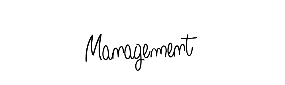 How to make Management signature? Angelique-Rose-font-FFP is a professional autograph style. Create handwritten signature for Management name. Management signature style 5 images and pictures png