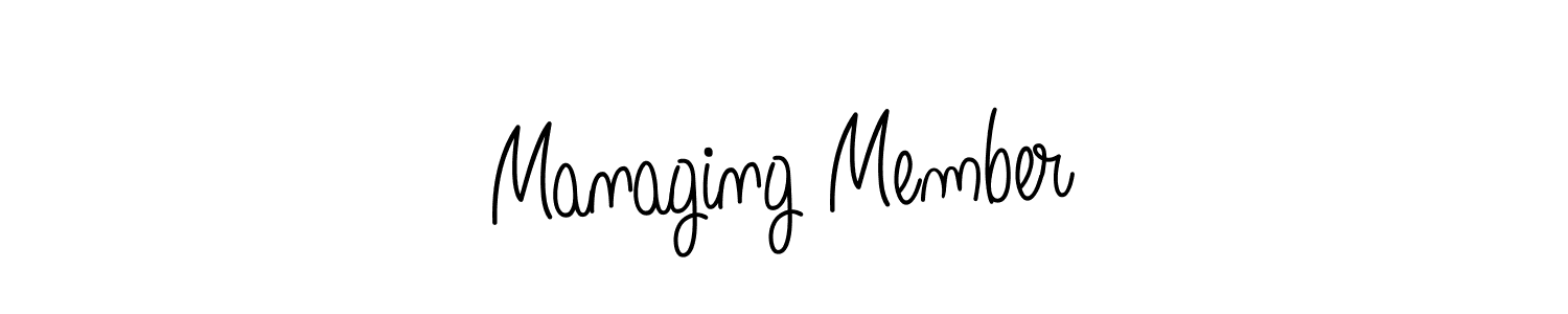 You should practise on your own different ways (Angelique-Rose-font-FFP) to write your name (Managing Member) in signature. don't let someone else do it for you. Managing Member signature style 5 images and pictures png