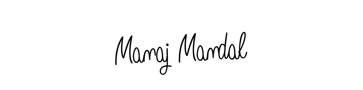 Design your own signature with our free online signature maker. With this signature software, you can create a handwritten (Angelique-Rose-font-FFP) signature for name Manaj Mandal. Manaj Mandal signature style 5 images and pictures png