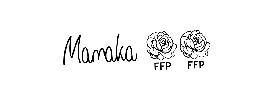 How to make Manaka 14 signature? Angelique-Rose-font-FFP is a professional autograph style. Create handwritten signature for Manaka 14 name. Manaka 14 signature style 5 images and pictures png