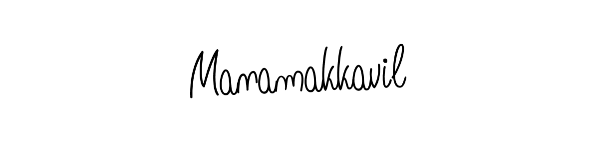 Also we have Manamakkavil name is the best signature style. Create professional handwritten signature collection using Angelique-Rose-font-FFP autograph style. Manamakkavil signature style 5 images and pictures png