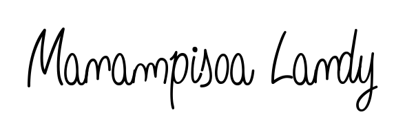 Master the art of signing with Manampisoa Landy written in fluent Angelique-Rose-font-FFP script. A great template to practice and refine your handwriting. Manampisoa Landy signature style 5 images and pictures png