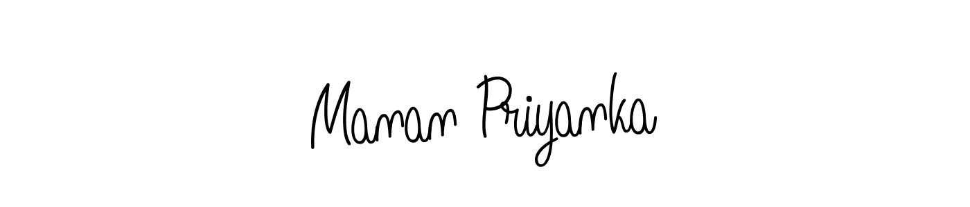 It looks lik you need a new signature style for name Manan Priyanka. Design unique handwritten (Angelique-Rose-font-FFP) signature with our free signature maker in just a few clicks. Manan Priyanka signature style 5 images and pictures png