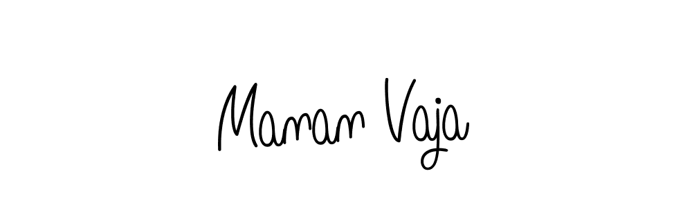 How to make Manan Vaja signature? Angelique-Rose-font-FFP is a professional autograph style. Create handwritten signature for Manan Vaja name. Manan Vaja signature style 5 images and pictures png