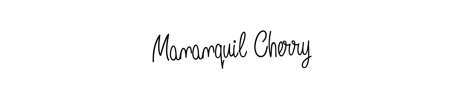 How to make Mananquil Cherry signature? Angelique-Rose-font-FFP is a professional autograph style. Create handwritten signature for Mananquil Cherry name. Mananquil Cherry signature style 5 images and pictures png