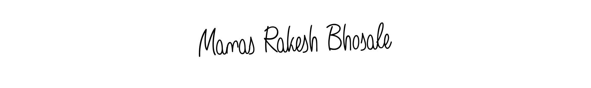 Design your own signature with our free online signature maker. With this signature software, you can create a handwritten (Angelique-Rose-font-FFP) signature for name Manas Rakesh Bhosale. Manas Rakesh Bhosale signature style 5 images and pictures png