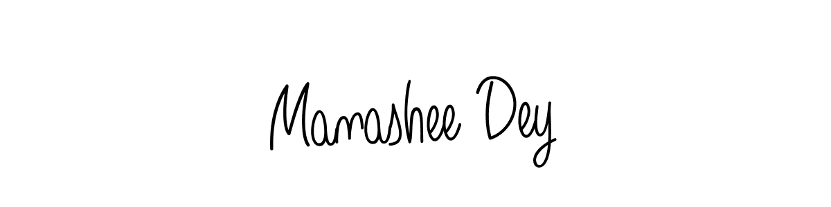 You should practise on your own different ways (Angelique-Rose-font-FFP) to write your name (Manashee Dey) in signature. don't let someone else do it for you. Manashee Dey signature style 5 images and pictures png