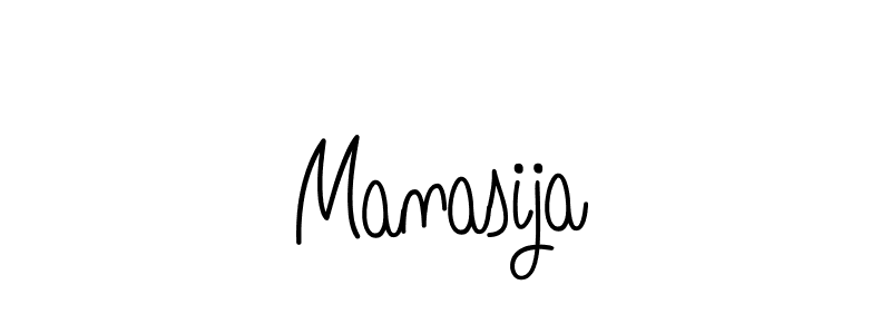 You should practise on your own different ways (Angelique-Rose-font-FFP) to write your name (Manasija) in signature. don't let someone else do it for you. Manasija signature style 5 images and pictures png