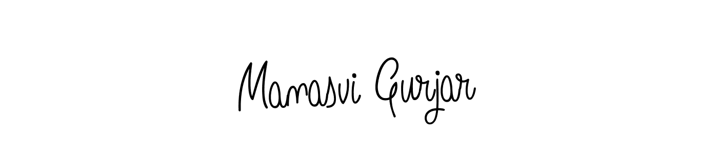 How to make Manasvi Gurjar signature? Angelique-Rose-font-FFP is a professional autograph style. Create handwritten signature for Manasvi Gurjar name. Manasvi Gurjar signature style 5 images and pictures png